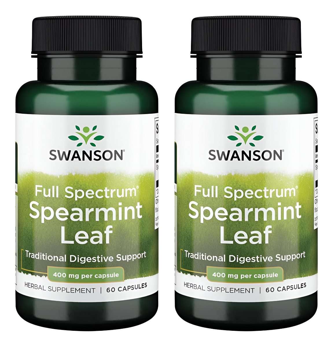 Swanson Spearmint Leaf (mentha Spicata) - Suplemento Herbario De Espectro Completo Que Apoya La Salud Digestiva 'y ' Pr
