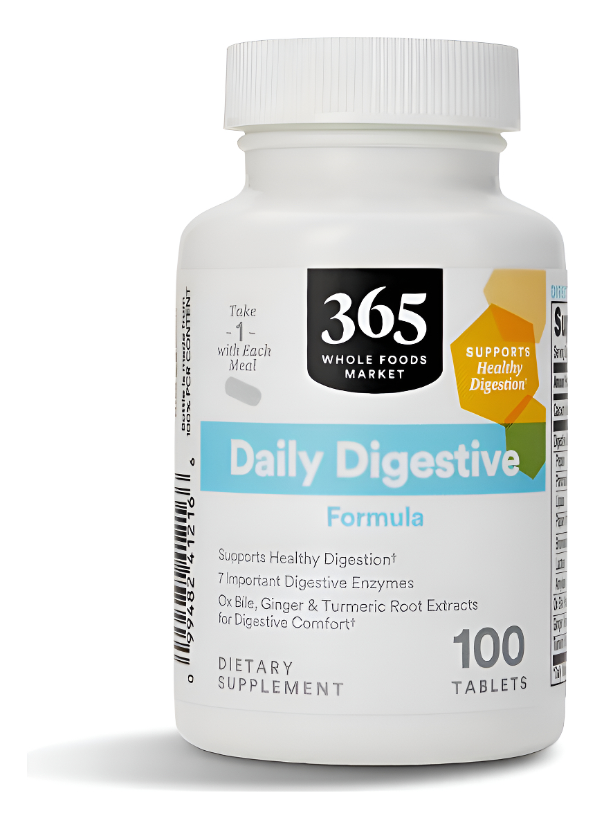 365 By Whole Foods Market, Fórmula Diaria Digestiva, 100 Tabletas