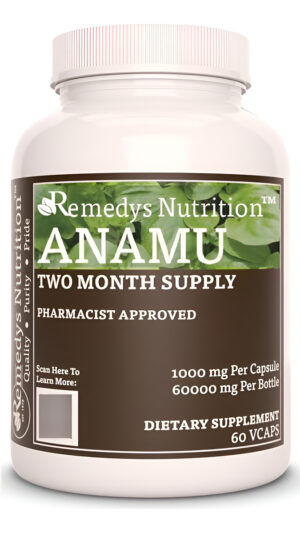 Remedy's Nutrition Suplemento De Hierbas Anamu | 60,000 Mg En Una Botella! (1,000 Mg, 60 Cápsulas Veganas)