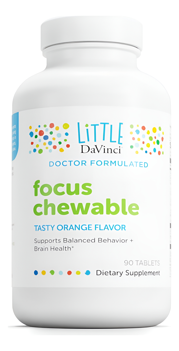 Davinci Labs Focus Chewable - Suplemento Para Apoyar El Comportamiento, La Salud Cerebral Y La Salud Inmunológica Para