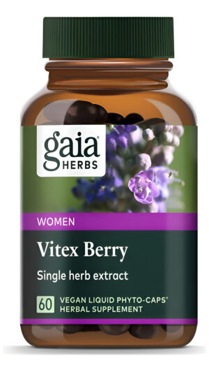 Gaia Herbs 60 Fitocápsulas Veganas De Vitex Berry, Suplemento Para Mujeres