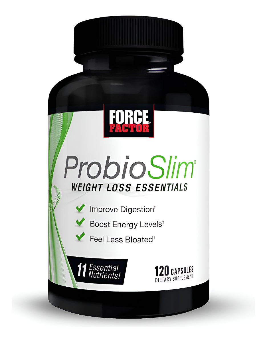 Force Factor Probioslim - Suplemento Probiótico Completo Para La Salud Digestiva Diaria Y Pérdida De Peso Para Mujeres Y Hombres Con Electrolitos Y E