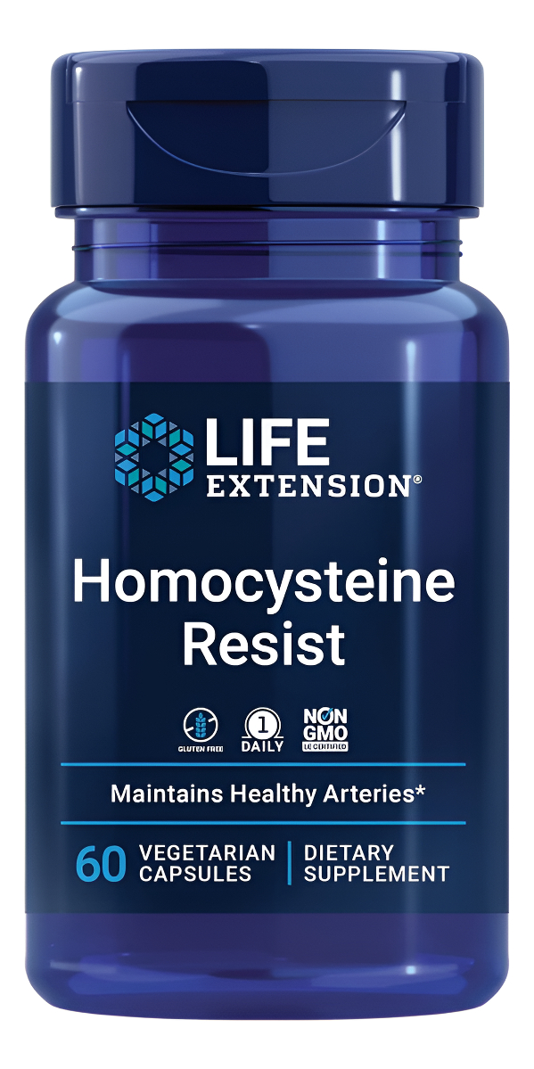 Life Extension Resistente A La Homocisteína - Para El Corazón Y El Cerebro, Suplemento De Apoyo Para La Salud Cognitiva