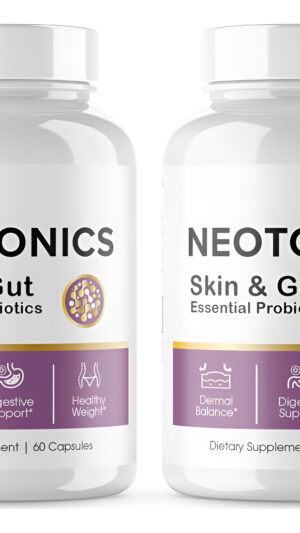 Paquete De 2 Neotonics Skin And Gut Essential, Neotonics Skin & Gut, Neotonics Advanced Formula Skin Gut, Neotonics Rev