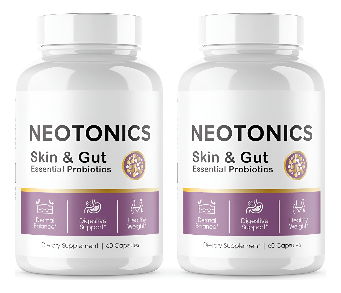 Paquete De 2 Neotonics Skin And Gut Essential, Neotonics Skin & Gut, Neotonics Advanced Formula Skin Gut, Neotonics Rev