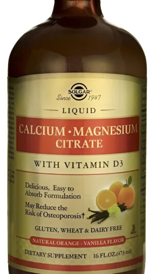 Liquido De Calcio Citrate + Magnesio Con Vitamina D3 Naranja
