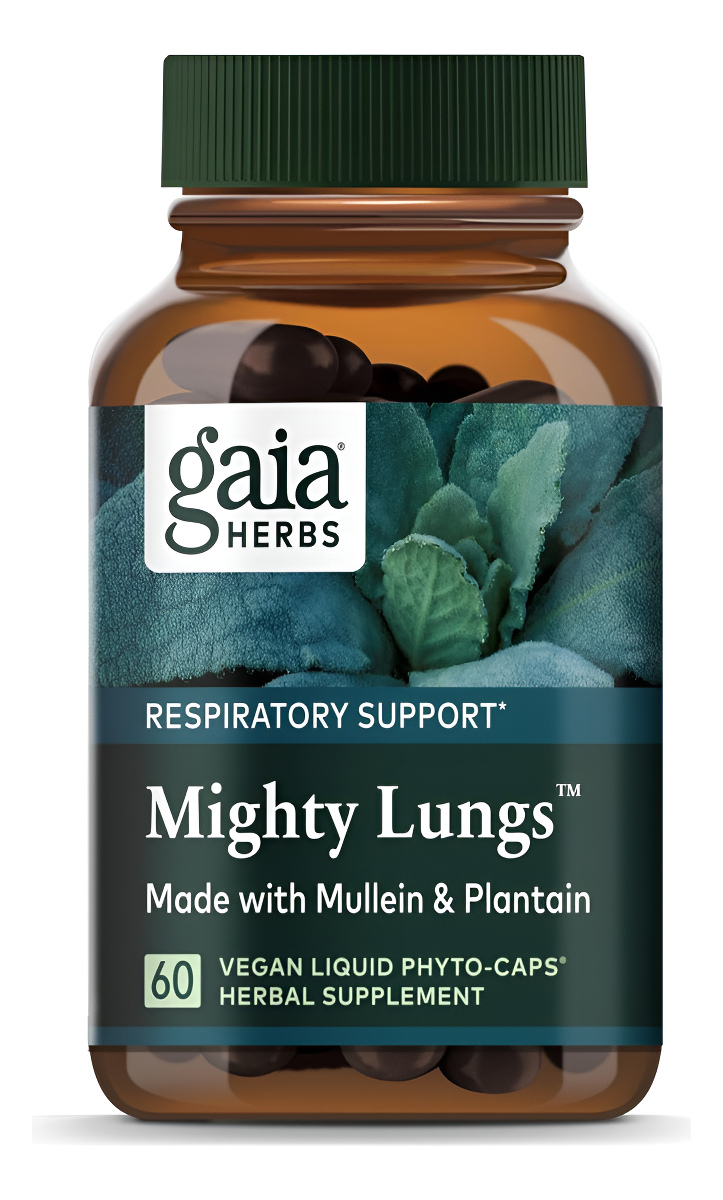 Gaia Herbs Mighty Lungs - Suplemento De Apoyo Pulmonar Para Ayudar A Mantener La Salud Pulmonar Y Respiratoria General*
