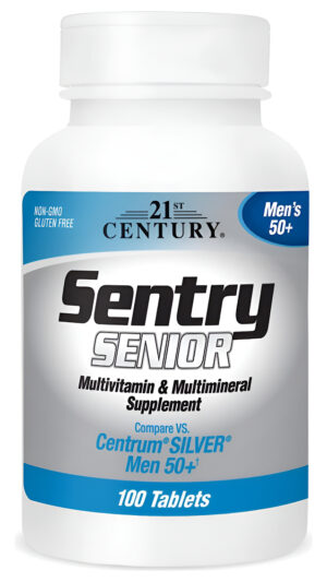 21st Century Sentry Senior Men 50+ Multivitamínico Para Hombres Mayores De 50 Años, 100 Tabletas