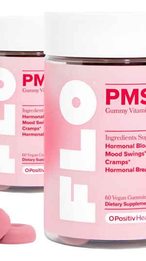 Flo Gomitas Pms Para Mujer, Alivio Proactivo Del Síndrome Premenstrual  Apunta Brotes Hormonales, Hinchazón, Calambres