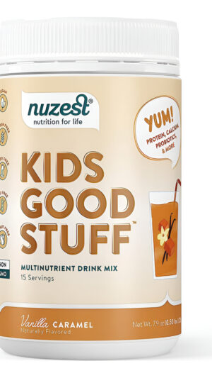Nuzest - Kids Good Stuff Suplemento Nutricional Multivitamínico Batido De Proteínas Vegano, Sin Lácteos 225 G