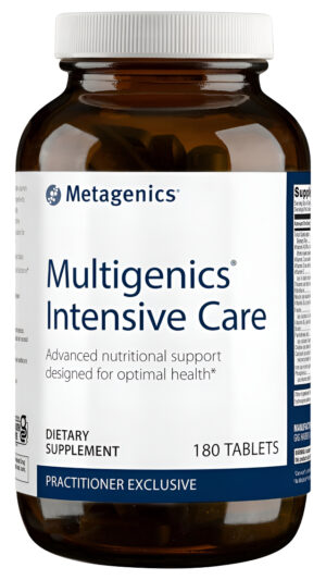 Metagenics Multigenics Intensive Care, Apoyo Nutricional Avanzado Diseñado Para Una Salud Óptima, 180 Tabletas