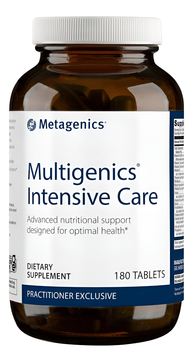 Metagenics Multigenics Intensive Care, Apoyo Nutricional Avanzado Diseñado Para Una Salud Óptima, 180 Tabletas