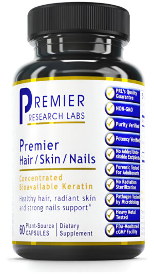 Premier Research Labs Cabello/piel/uñas - Producto De Uñas Y Cabello Para Mujeres - Suplemento De Queratina Que Apoya L