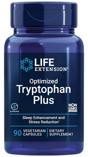 Life Extension Optimized Tryptophan Plus 1000mg - Suplemento De L-triptófano Con Niacina Y L-lisina Para Un Sueño Salud