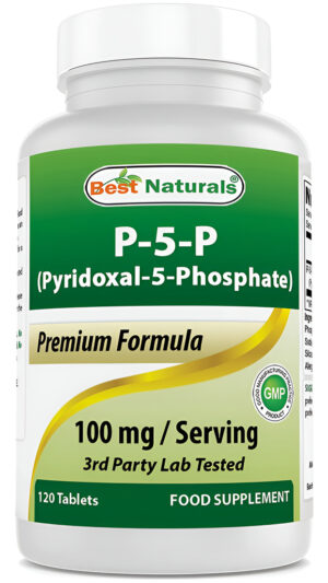 Mejor Naturals P5p Vitamina B6 (piridoxal 5 Fosfato) 100 Mg/