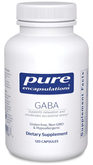 Pure Encapsulations Gaba - Suplemento Para Apoyar La Relajación Y La Moderación Del Estrés Ocasional - Con Aminoácidos