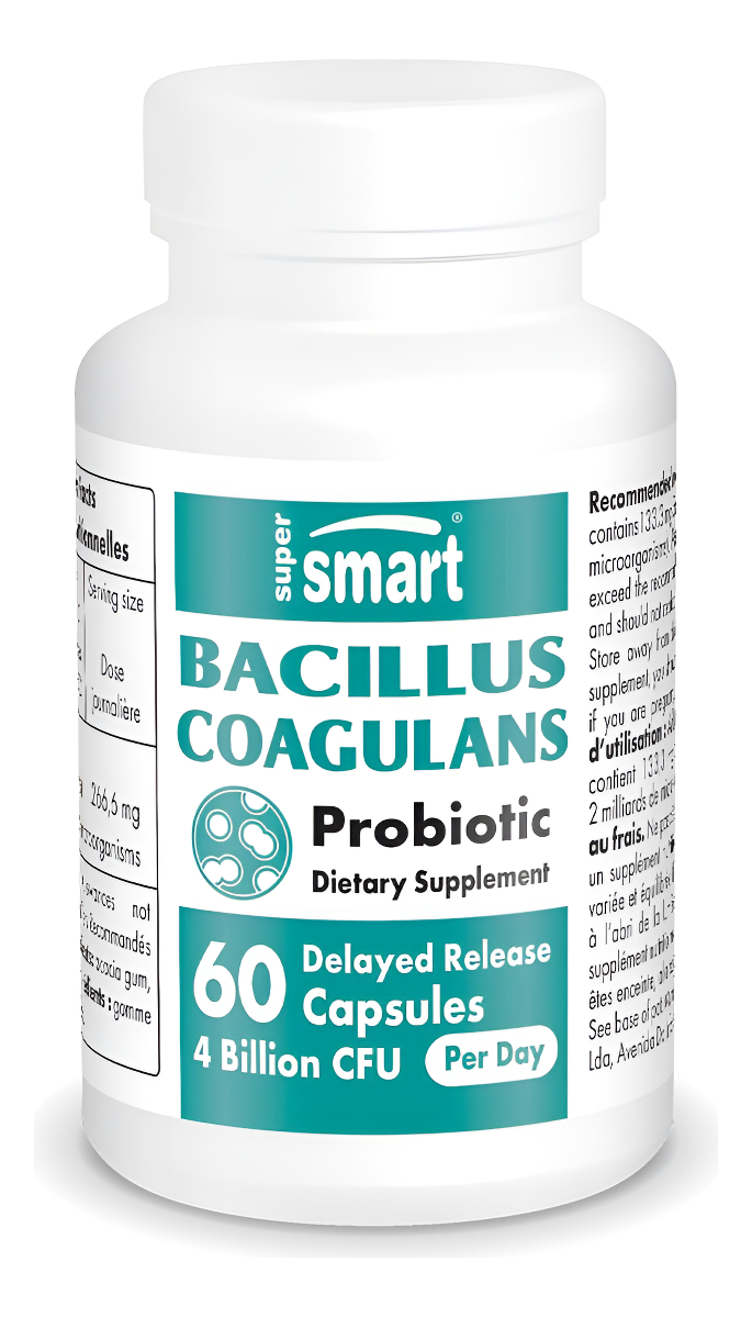 Supersmart - Bacillus Coagulans Probiótico 4 Mil Millones De Ufc Por Día (lactobacillus Sporogenes) - Flora Intestinal