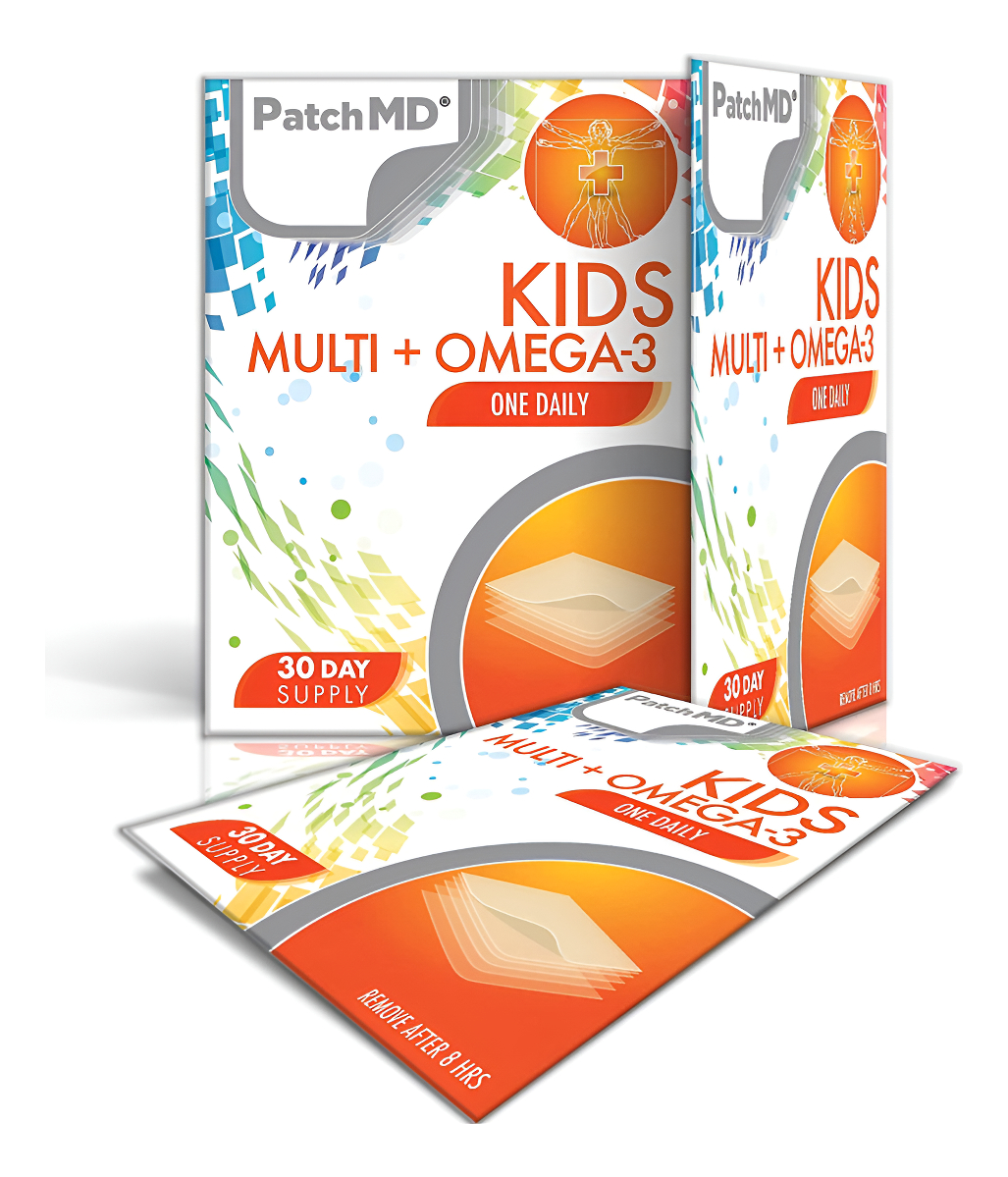 Patchmd Parches Tópicos Multivitamínicos Omega-3 Para Niños - 30 Días De Suministro