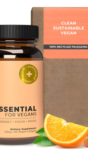 Future Kind Multivitamínico Esencial Vegano | 60 Cápsulas Blandas Con Omega-3 Vegetal, Dha Y Epa De Aceite De Algas
