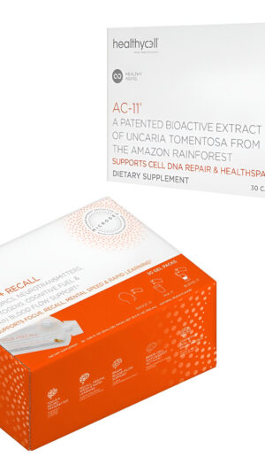 Healthycell Paquete Focus + Recall Y Ac-11 | Suplemento Nootrópico Para La Salud Cerebral Y Suplemento Para Antienvejec