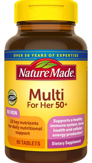 Nature Made Multivitamínico Para Ella De Más De 50 Años Sin Hierro, Multivitamínico Para Mujer Para Apoyo Nutricional D