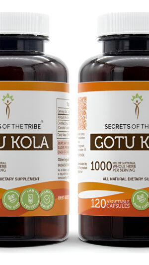 Secrets Of The Tribe Gotu Kola 120 Cápsulas (2 Uds.), 1000 Mg, Gotu Kola (centella Asiatica) Hierba Seca (2x120 Cápsula