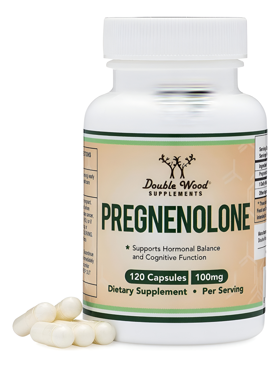 Pregnenolone 100 Mg Por Porción (convertida En Progesterona Para Aumentar Los Niveles De Progesterona) Probado Por Te