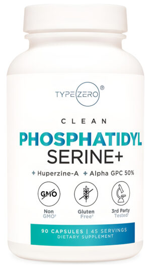 Type Zero Fosfatidilserina 3x Strength Nootropics Suplemento De Apoyo Cerebral Con Alpha Gpc, Huperzina A Y Fosfatidils