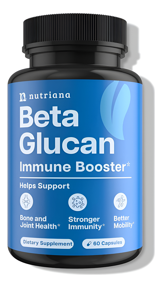 Beta 1,3d Glucan 1,000mg - Apoyo Inmunológico - Beta 1,3 1,6 D-glucan Suplementos - 60 Cápsulas - Más Potente Que 500mg