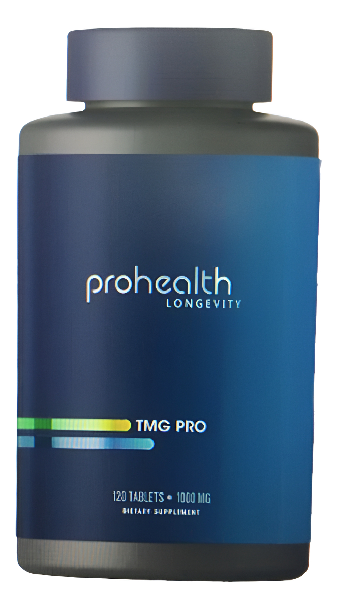 Prohealth Longevidad | Tmg Pro (trimetilglicina), Betaína Anhidra - 1,000 Mg, 120 Tabletas