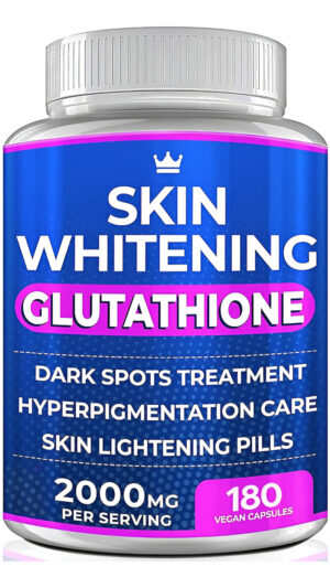 Skin Whitening Suplemento Para Aclarar La Piel Con Glutatión 2000mcg 180 Cápsulas