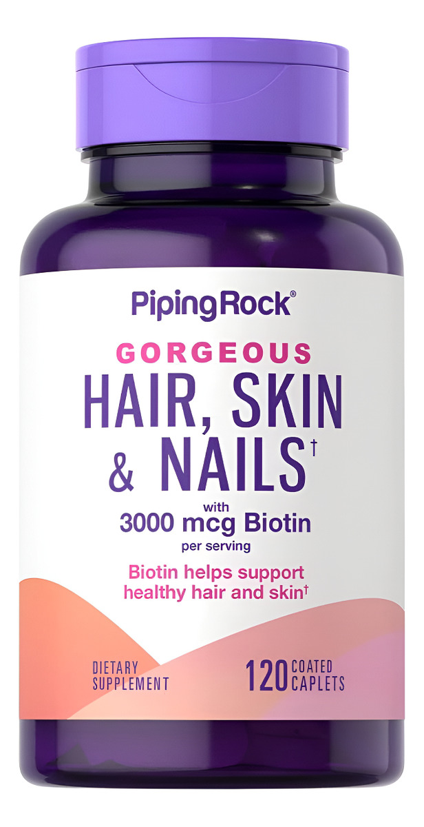 Piping Rock Hair Piel Y Uñas Vitaminas 120 Pastillas Con Bio