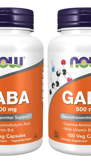 Now Foods Gaba 500mg, 2, 2