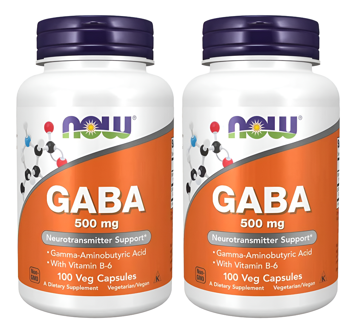Now Foods Gaba 500mg, 2, 2