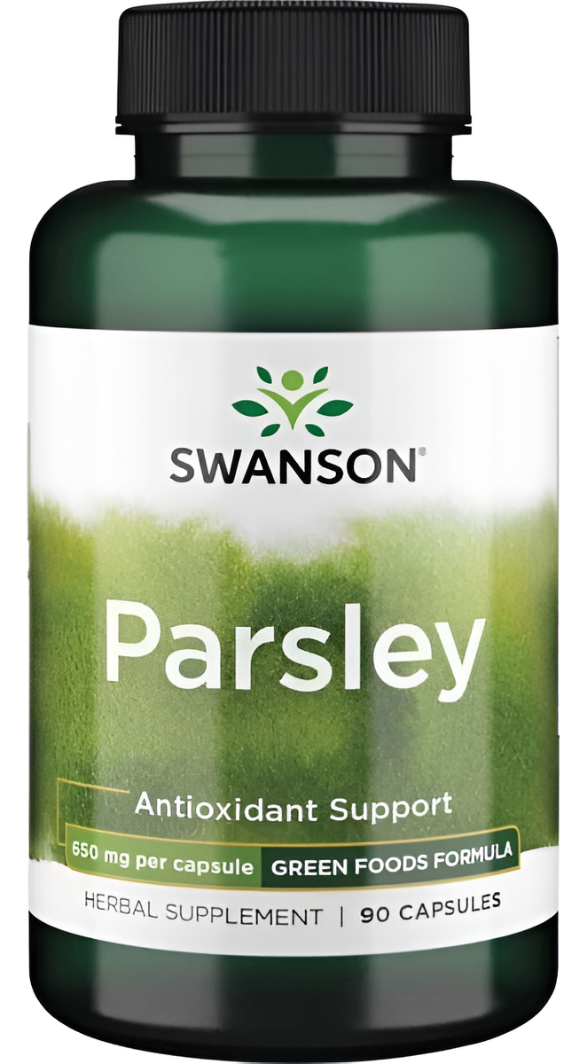 Perejil Parsley Calidad Swanson 90 Caps 650 Mg Mal Aliento