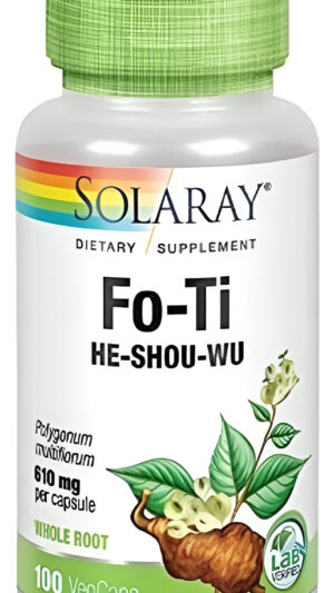 Fo Ti   Refuerza El Sistema Inmunológico 610mg 100cp Solaray