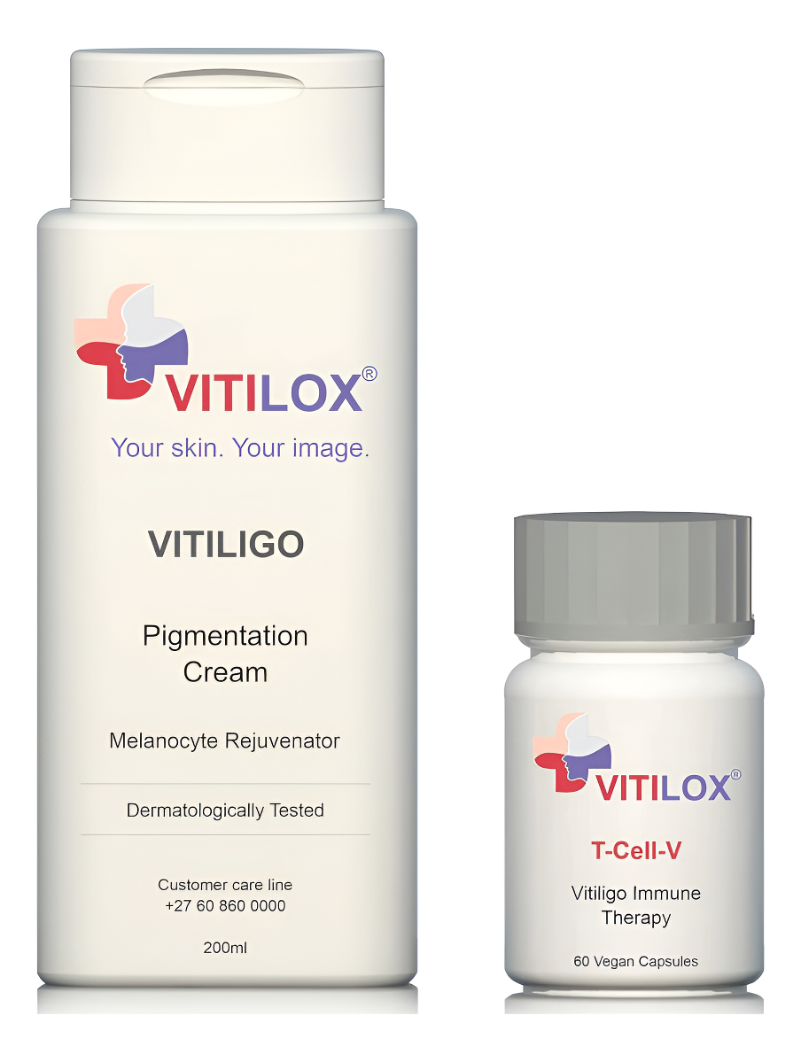 Vitiligo Vitilox® Rejuvenation Cream And T-cell-v Capsules