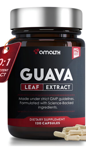 Extracto De Hoja De Guayaba 10:1 De Fuerza Máxima Equivalente A 10000 Mg Con Piperina 90 Cápsulas Vegetales