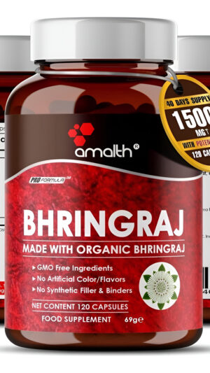Cápsulas Orgánicas De Bhringraj De 1500 Mg (false Daisy, Eclipta Alba, 120 Cápsulas Vegetales