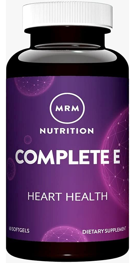 Mrm Nutrition Complete E | 400 Ui De Vitamina E | Salud Del Corazón | Con Vitamina C | Sin Gluten | 60 Cápsulas Blandas