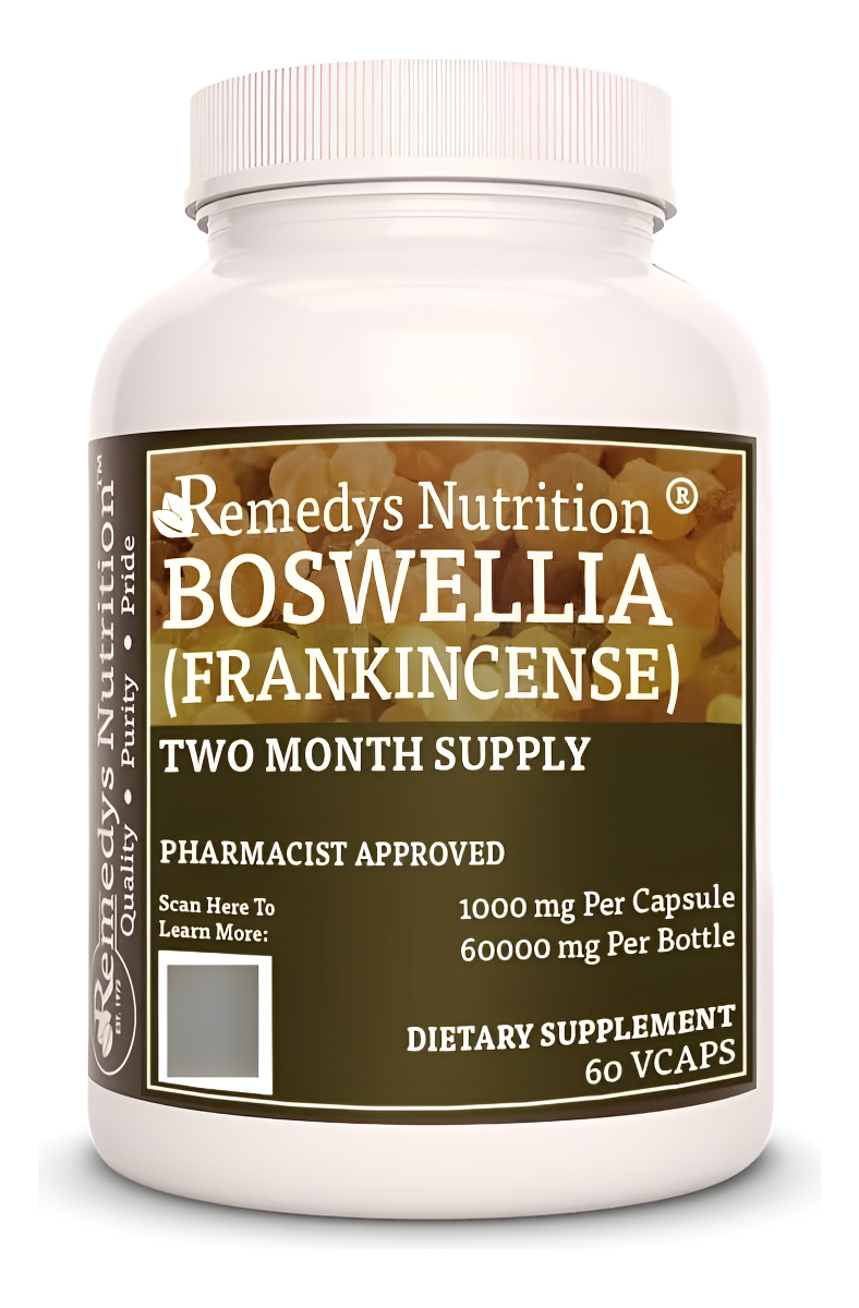 Remedy's Nutrition Extracto De Incienso (boswellia Serrata) En Polvo De 1,000 Mg Cápsulas Veganas Suplemento A Base De
