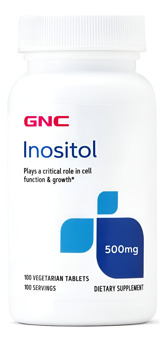 Gnc Inositol 500mg, 100 Tabletas Veganas, Apoya La Función Celular Y El Crecimiento
