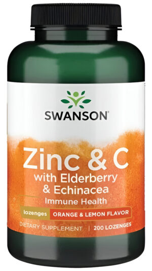 Zinc & C Lozenges Elderberry Y Echinacea 200loz Inmunidad