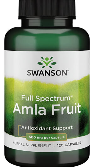 Swanson Full Spectrum Amla Fruit (grosella Espinosa India) Energía Ayurvédica Vitality Antioxidante 500 Miligramos 120