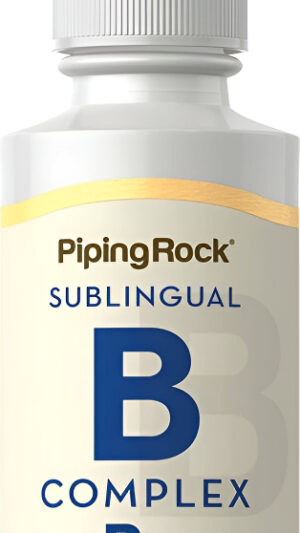 Piping Rock Complejo De Vitamina B Con B12 | Gotas Líquidas | 1200 Mcg 2oz | Suplemento Sublingual |