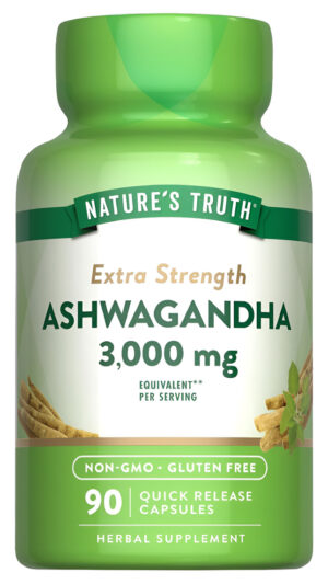 Cápsulas De Ashwagandha | 3000 Mg | Extra Fuerte | 90 Unidades | Sin Omg Y Sin Gluten | Suplemento De Raíz De Ashwagand