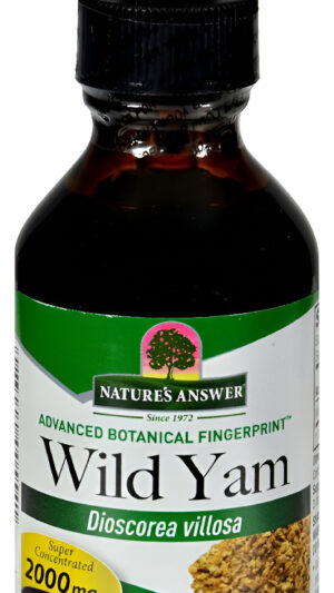 Nature's Answer Wild Yam | Promueve El Bienestar General | Fabricado Con Bajo Alcohol Orgánico | Sin Gluten, Sin Omg Y