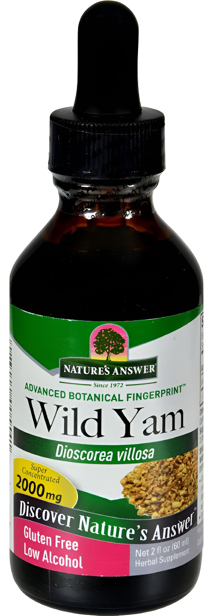 Nature's Answer Wild Yam | Promueve El Bienestar General | Fabricado Con Bajo Alcohol Orgánico | Sin Gluten, Sin Omg Y