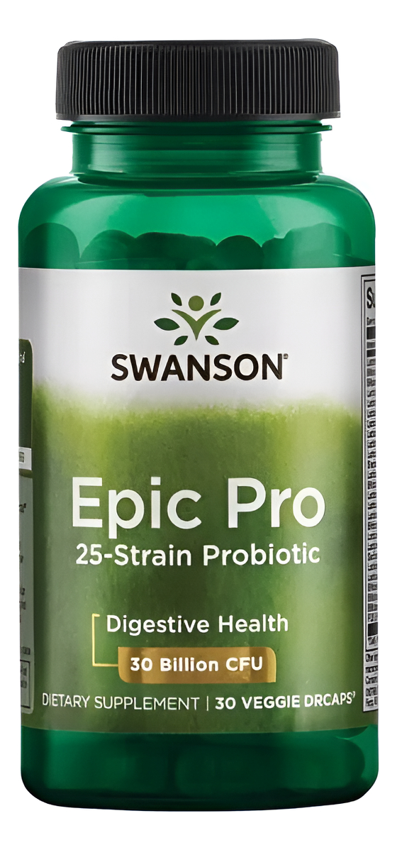 Probiótico De 25 Cepas Epic Pro 30 Capsulas Swanson Premiun