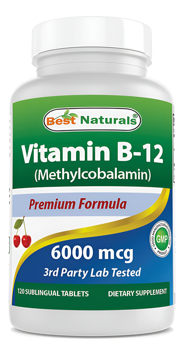 Mejor Vitamina B12 Naturals B12 6000 Mcg 120 Tabletas
